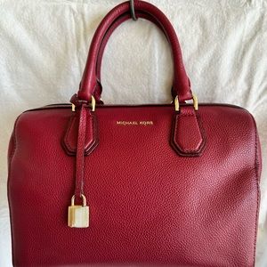 MICHAEL KORS - Camille Large Pebbled Leather Satchel & Matching Wallet